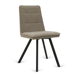 Стул HOBEL ROM D METAL BLACK/CAPPUCCINO LEONARDO 4 (1) 