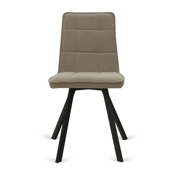 Աթոռ HOBEL ROM D METAL BLACK/CAPPUCCINO LEONARDO 4 (1) 