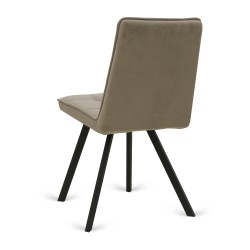 Стул HOBEL ROM D METAL BLACK/CAPPUCCINO LEONARDO 4 (1) 