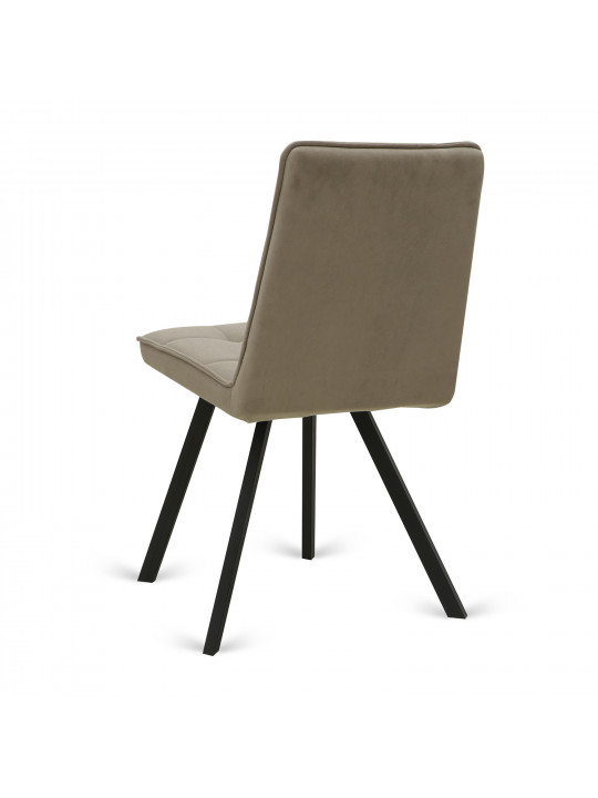 Աթոռ HOBEL ROM D METAL BLACK/CAPPUCCINO LEONARDO 4 (1) 