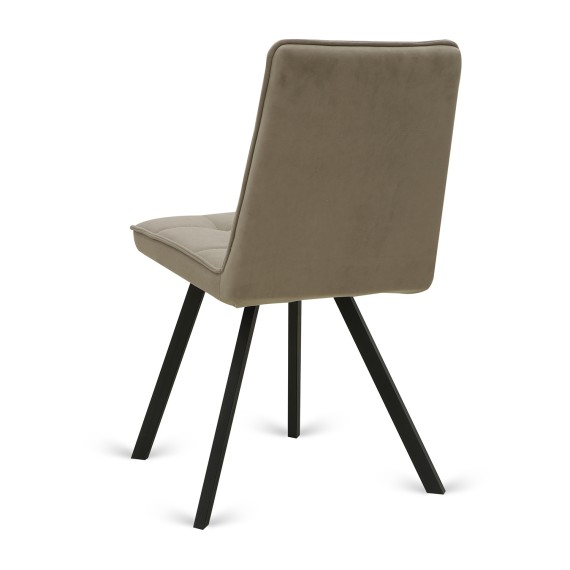 Աթոռ HOBEL ROM D METAL BLACK/CAPPUCCINO LEONARDO 4 (1) 