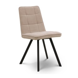 Стул HOBEL ROM D METAL BLACK/CAPPUCCINO VIVALDI 4 (1) 