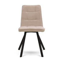 Стул HOBEL ROM D METAL BLACK/CAPPUCCINO VIVALDI 4 (1) 
