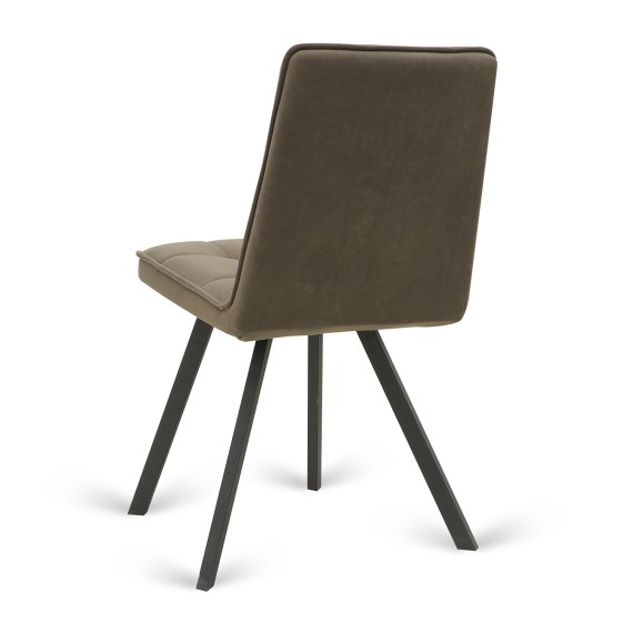 Աթոռ HOBEL ROM D METAL BLACK//BROWN LEONARDO 6 (1) 