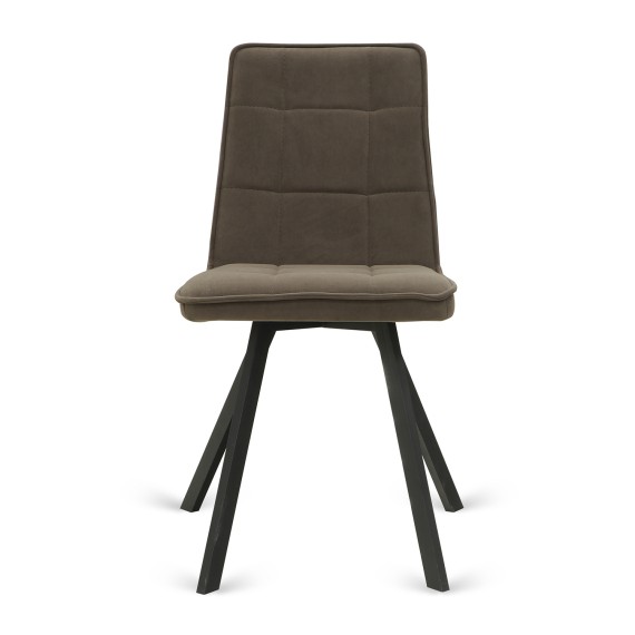 Աթոռ HOBEL ROM D METAL BLACK//BROWN LEONARDO 6 (1) 