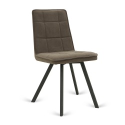 Стул HOBEL ROM D METAL BLACK//BROWN LEONARDO 6 (1) 