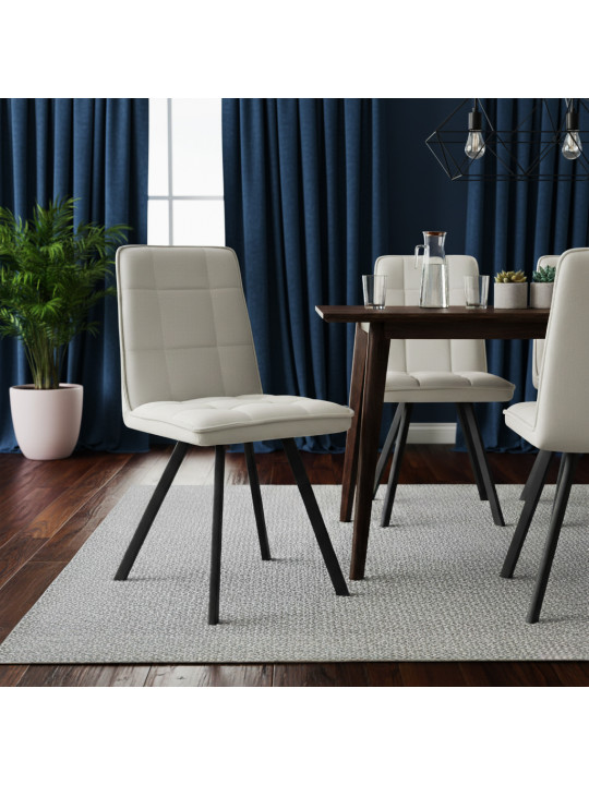 Աթոռ HOBEL ROM D METAL BLACK//GREY LEONARDO 13 (1) 