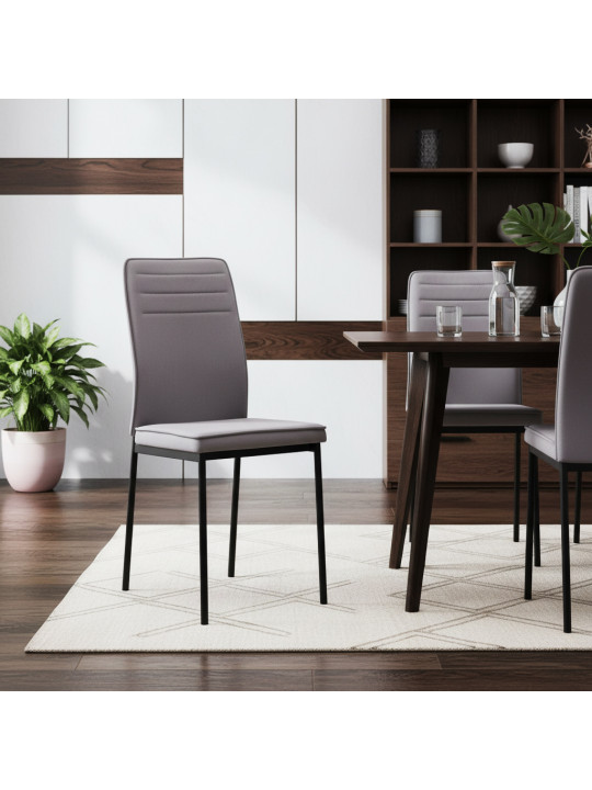 Աթոռ HOBEL SARA BLACK METAL/LEONARDO 14 (1) 