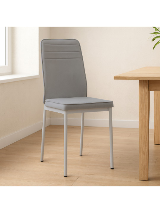 Стул HOBEL SARA  WHITE METAL/LEONARDO 14 (1) 