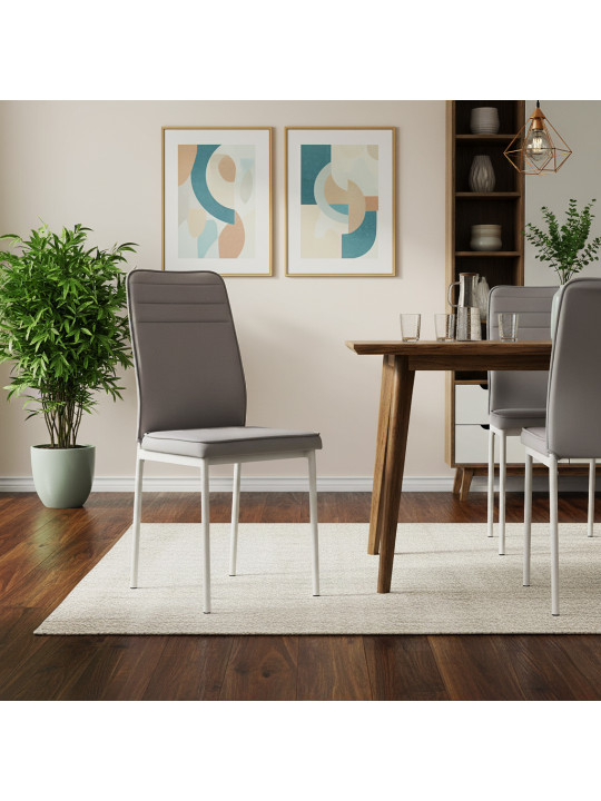 Աթոռ HOBEL SARA  WHITE METAL/LEONARDO 14 (1) 