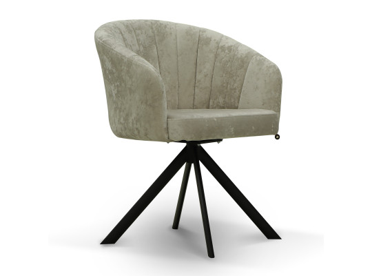 Chair MAMADOMA SHELLY-R, ЧЕРНЫЙ/PEARL LUX M02 