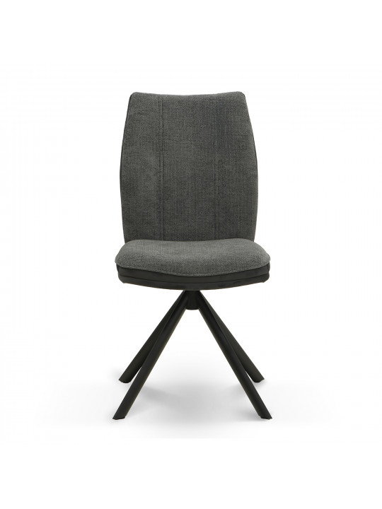 Աթոռ MAMADOMA SMART-R, ЧЕРНЫЙ/шенилл LUX GRAPHITE G22- HEMATITELUX D10 