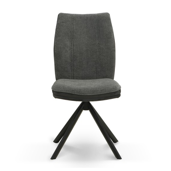 Աթոռ MAMADOMA SMART-R, ЧЕРНЫЙ/шенилл LUX GRAPHITE G22- HEMATITELUX D10 