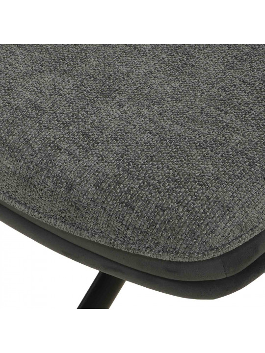 Աթոռ MAMADOMA SMART-R, ЧЕРНЫЙ/шенилл LUX GRAPHITE G22- HEMATITELUX D10 