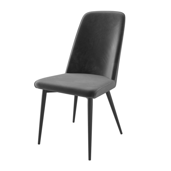 Стул MAMADOMA SOFT ЧЕРНЫЙ/HEMATITE LUX d10 
