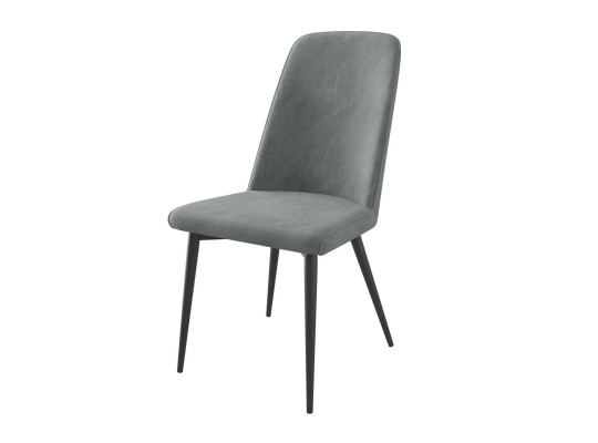 Стул MAMADOMA SOFT ЧЕРНЫЙ/ЗАМША LUX АНТРАЦИТ K10 