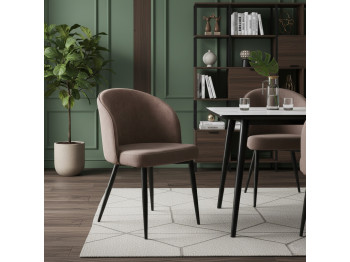 Chair MAMADOMA TEDDY, ЧЕРНЫЙ/BROWN LUX B29 Chair MAMADOMA TEDDY, ЧЕРНЫЙ/BROWN LUX B29