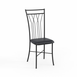 Chair HOBEL WMX-CH-81 METAL BLACK/GREY (1) 