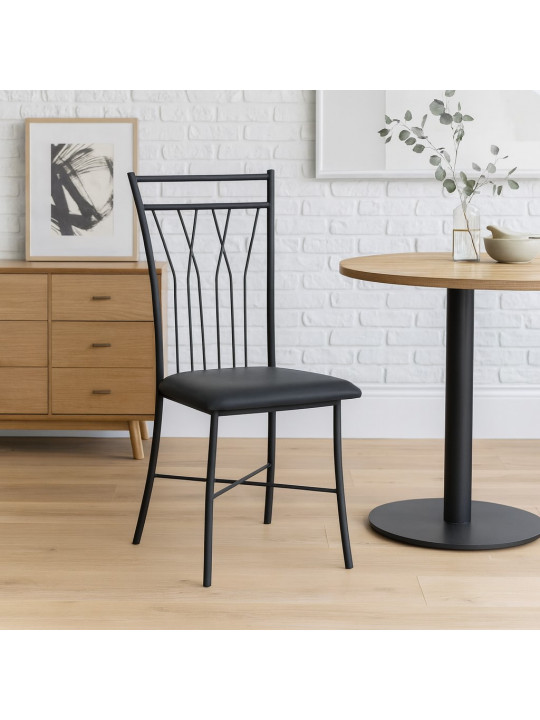 Աթոռ HOBEL WMX-CH-81 METAL BLACK/GREY (1) 