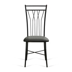 Chair HOBEL WMX-CH-81 METAL BLACK/GREY (1) 