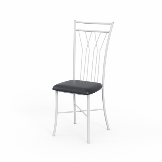 Стул HOBEL WMX-CH-81 METAL WHITE/BLACK (1) 