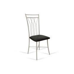 Chair HOBEL WMX-CH-81 METAL WHITE/BLACK (1) 