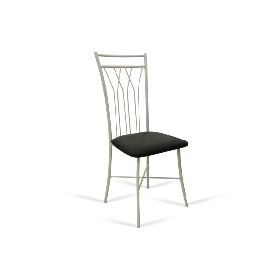 Стул HOBEL WMX-CH-81 METAL WHITE/BLACK (1) 