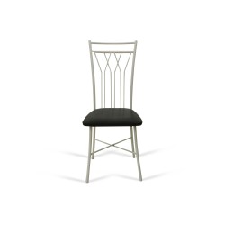Chair HOBEL WMX-CH-81 METAL WHITE/BLACK (1) 