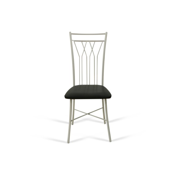 Стул HOBEL WMX-CH-81 METAL WHITE/BLACK (1) 