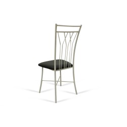 Chair HOBEL WMX-CH-81 METAL WHITE/BLACK (1) 