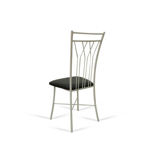 Стул HOBEL WMX-CH-81 METAL WHITE/BLACK (1) 