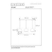 Люстра LUCIDE 30488/03/30 NOLAN 