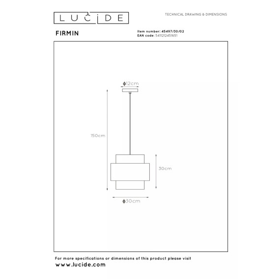 Люстра LUCIDE 45497/30/02 FIRMAN 