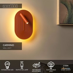 Sconce LUCIDE 77292/12/55 CARMINO 