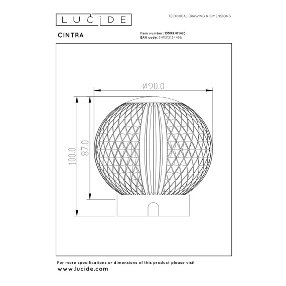 Ночник LUCIDE CINTRA (13599/01/60)