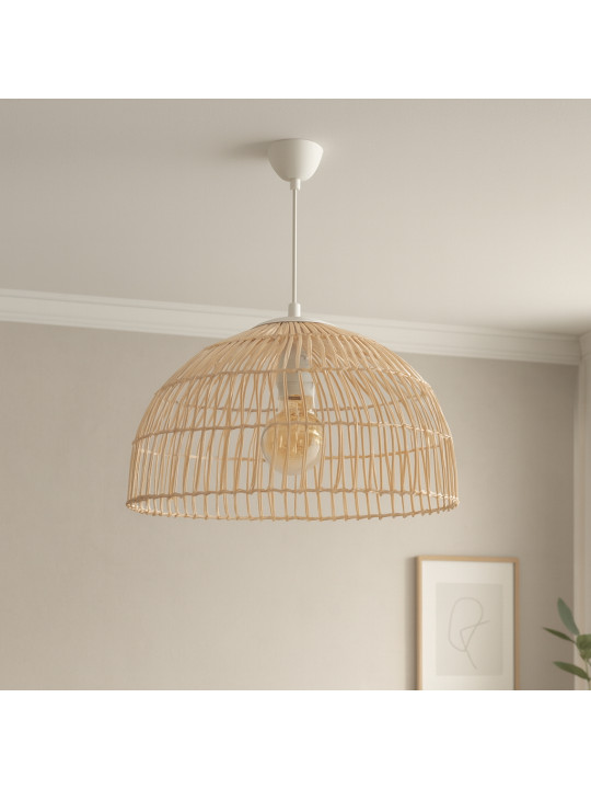 Ջահ KOOPMAN HANGING LAMP RATTAN DIA40X22CM (149419) (HZ1961740)