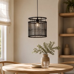 Chandelier KOOPMAN HANGING LAMP 28X28X30CM BLACK (103169) (NB1305220)