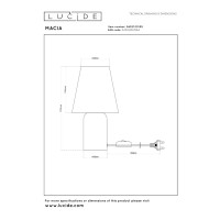 Ночник LUCIDE MACIA 1XE14 (06527/01/55)