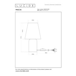 Ночник LUCIDE MACIA 1XE14 (06527/01/55)