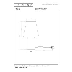 Ночник LUCIDE MACIA 1XE14-15W (06527/01/33)