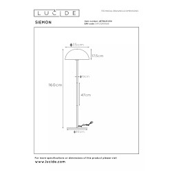 Торшер LUCIDE SIEMON (45796/01/30)