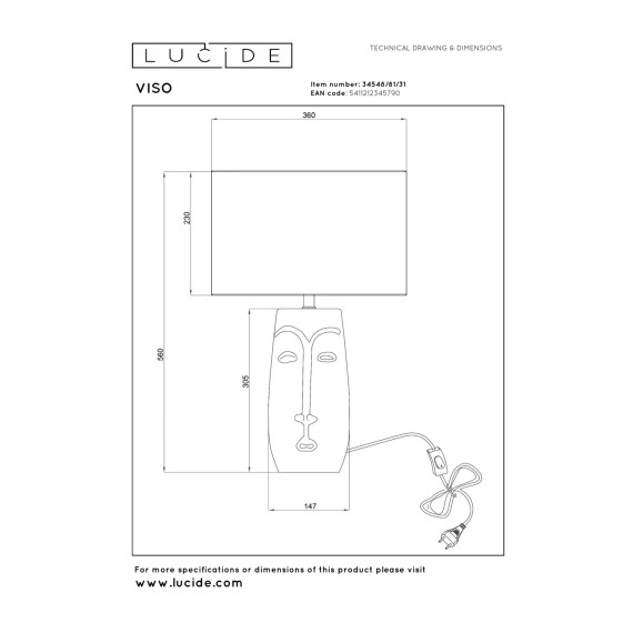 Ночник LUCIDE VISO (34548/81/31)