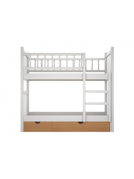 Детский кровать HOBEL TWO STOREY EX-B53 SHELF 90X190 WHITE (8) 