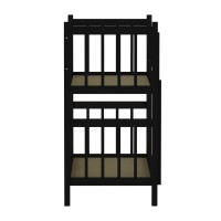 Bed for children HOBEL TWO-STOREY EX-B53 90X190 CHOCOLATE PIGMENT (7) 