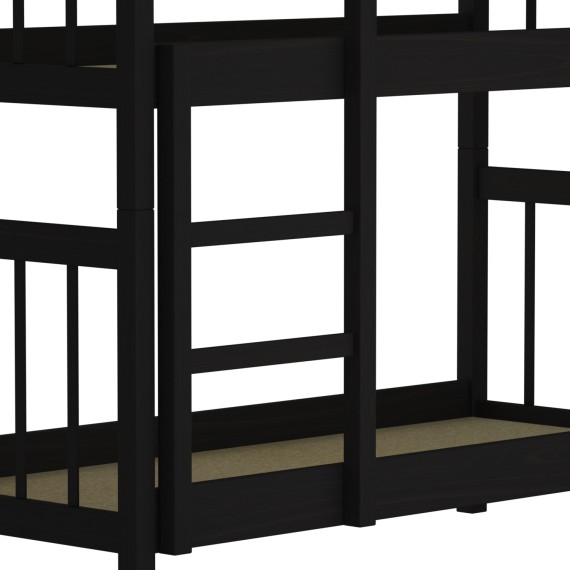 Bed for children HOBEL TWO-STOREY EX-B53 90X190 CHOCOLATE PIGMENT (7) 