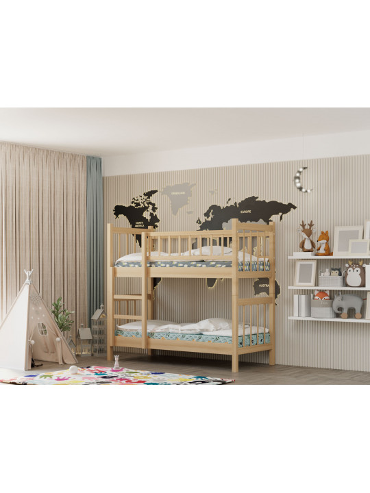Մանկական մահճակալ HOBEL TWO-STOREY EX-B53 90X190 NATURAL (7) 