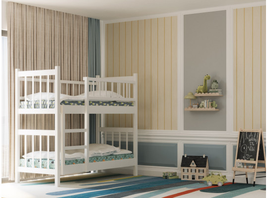 Bed for children HOBEL TWO-STOREY EX-B53 90X190 WHITE (7) 