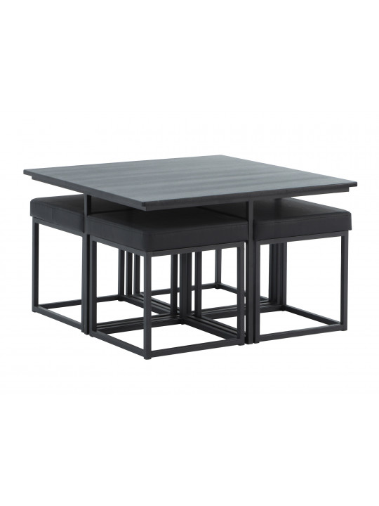 Coffee table HOBEL WMX-CT-48 MDF BLACK METAL 926 (5) 
