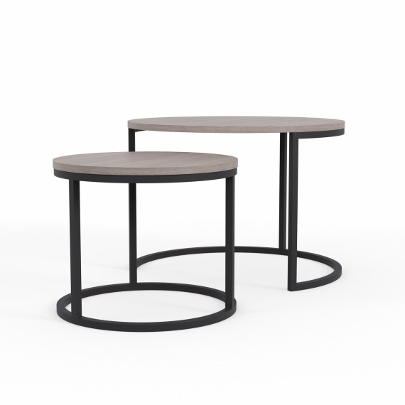 Coffee table HOBEL EX-B22 METAL BLACK/K079 (2) 
