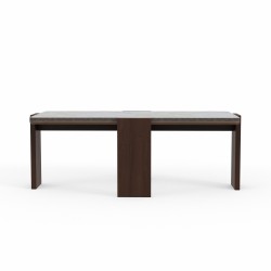 Coffee table HOBEL GILDE STONE 60X120 IVORIE LIGHT GREY/OAK PIGMENT (2) 